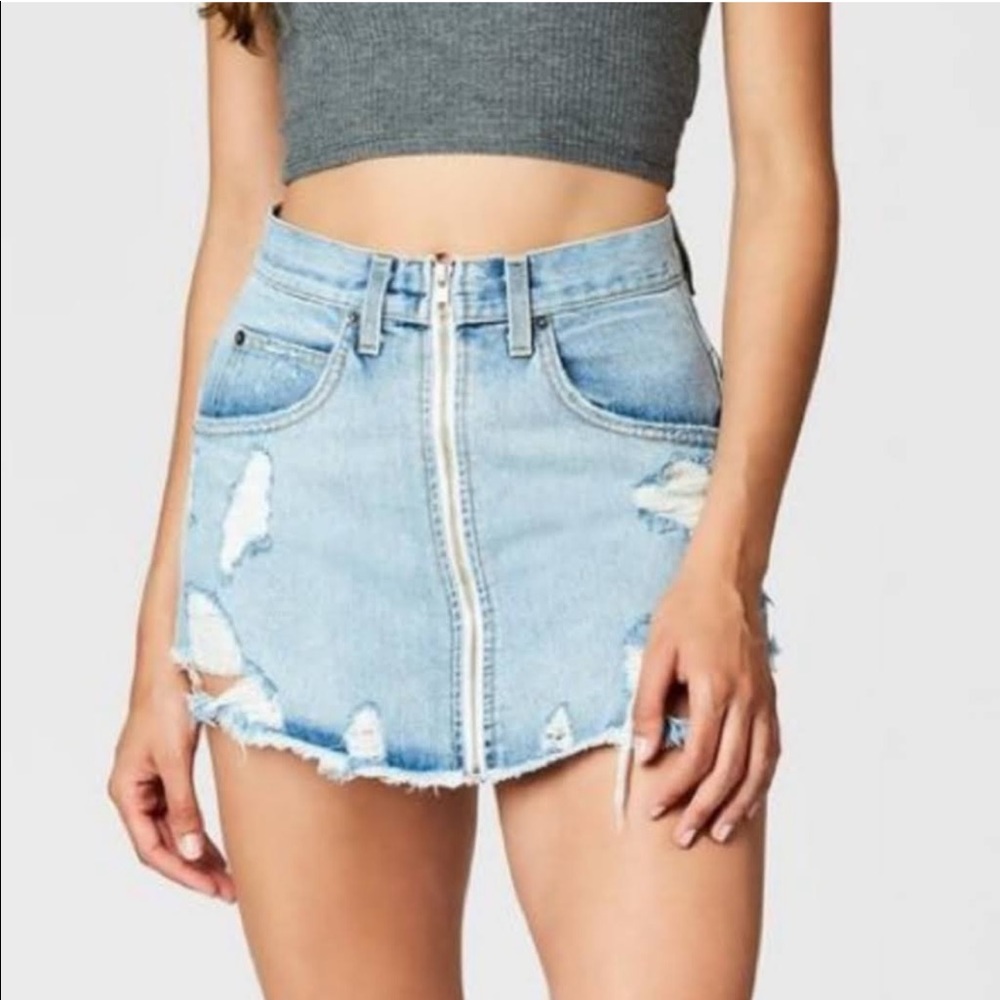 LF denim skirt